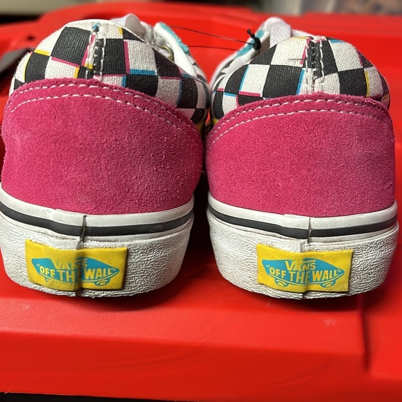 Vans girls Old Skool checkered shoe - Picture 6 of 7